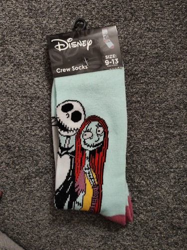 NIGHTMARE BEFORE XMAS Crew Socks Size 9-13 Disney Fun Socks