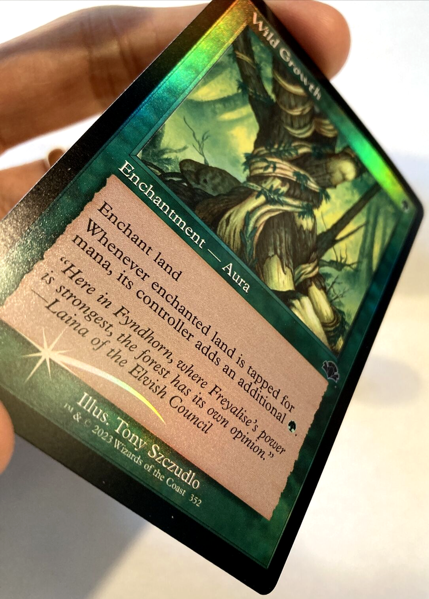 MTG Wild Growth *RETRO FRAME FOIL* Dominaria Remastered 352 NM | eBay