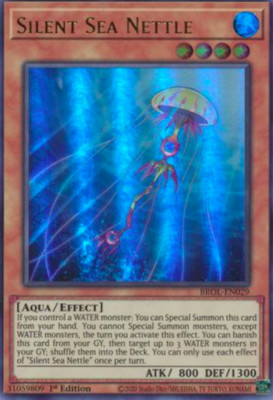 1X NM Silent Sea Nettle - BROL-EN029 - Ultra Rare 1st Edition yugioh