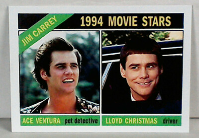 Jim Carrey Movie Stars: Custom-Designed Art Card