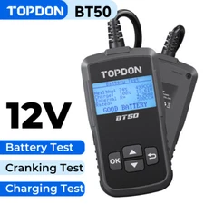 TOPDON BT50 Car Battery Tester 12V Auto 100-2000CCA Digital Battery Load Tester