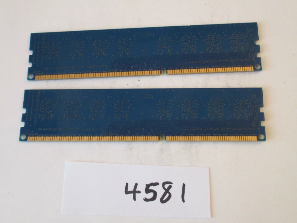 Elpida 2x2Gb=4Gb PC3-10600 1333Mhz DDR3 Desktop Memory RAM (4581) - Image 2 of 2