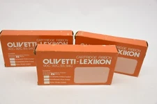 Olivetti Lexikon 90C, 92C, 93, 94C Lot of 3 Cartridge Ribbons 3092-0 USA NOS