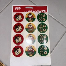 Vintage Christmas Scratch And Sniff Stickers