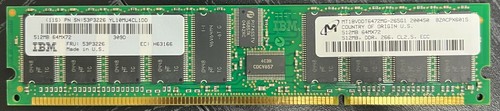 Lot of 2 512MB RAM DDR IBM FRU 53P3226 - 第 1/2 張圖片