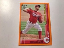 2021 Big League Base Award Winners Orange #269 Trevor Bauer - Cincinnati Reds 03