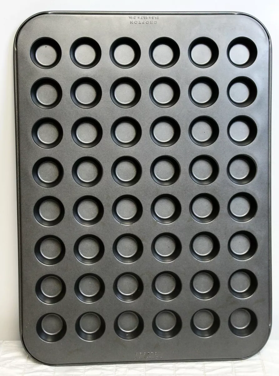 Crofton 48 Count Mini Cupcake Muffin Pan Baking Cooking 21.6 x 15.7 x  0.9