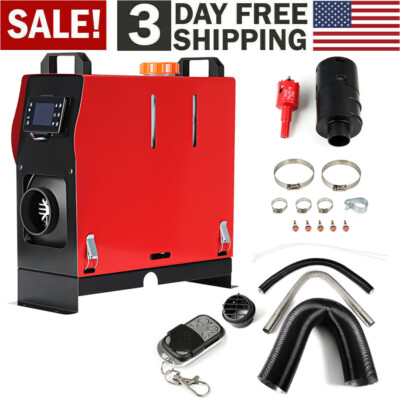 8KW Portable Diesel Air Heater 12V Thermostat Deisel Caravan Motorhome  Trailer | eBay