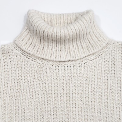 GUCCI 766263XKDJA Cashmere Silk Turtleneck Sweater Rib Knit