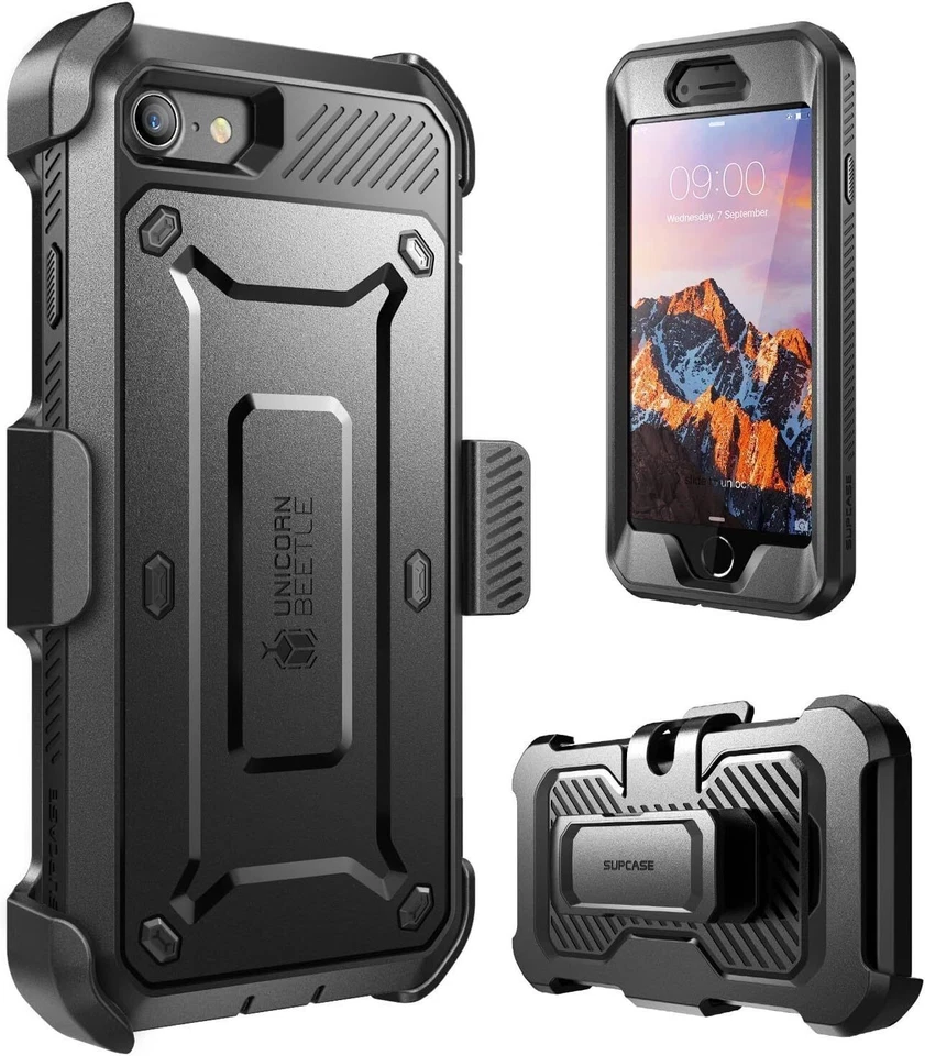 For iPhoneX XS SE/5/5S/6/6S/7/8 Plus SUPCASE DualLayer Case Holster/Screen Cover - Image 2 of 4