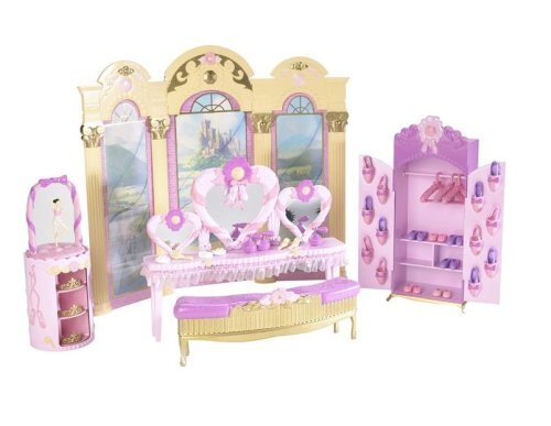 Barbie in the 12 Dancing Princesses Princess Vanity - Plus Shoes, Crowns & More - Bild 3 von 3