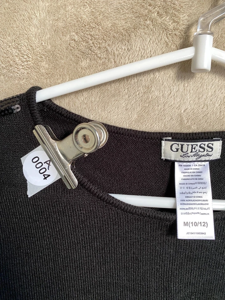 Jersey Jersey GUESS Informal Tejido Talla M Niñas Niños Negro Manga Corta Foto 3 de 4