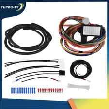 For Street Rods Classic Cars Hot Rods XL 12v 14 Circuit Fuse Wire Harness Kit
