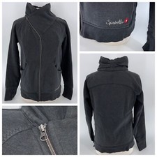 Lululemon Asymmetric Jacket Women  s M/L Gray Cotton Poly Zip YGI A4-59