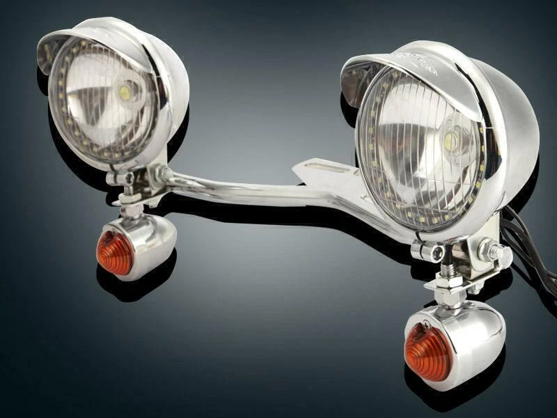 Passing Turn Signal Light Bar For Kawasaki Vulcan 750 800 900 1500 1600 1700 200 — 第 3/4 张图片
