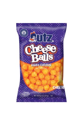 New Exclusive UTZ Real Cheese Balls Baked Cheddar Bag 8.5oz