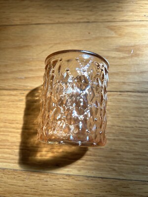 24 pack of Individual Glass Candle/ Tea light Holders Amber For Some Ambiance