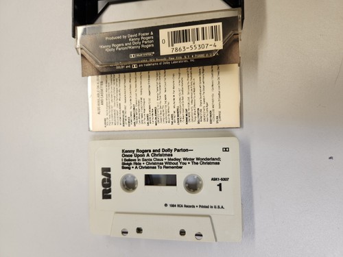 Kenny Rogers and Dolly Parton Once Upon a Christmas Cassette Tape 1984 - Picture 5 of 6