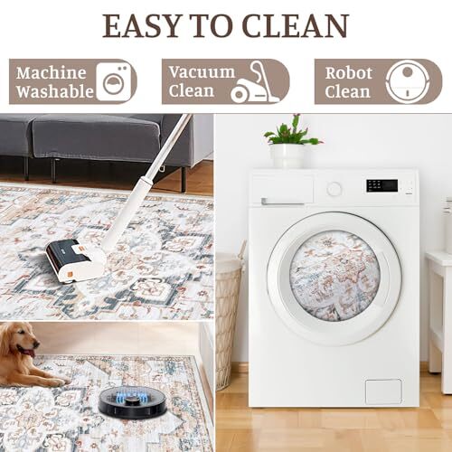 2x6 Rug Runner Rugs Washable Boho Vintage Kitchen Hallway Rug 2' x 6