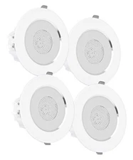 Pyle Surround Wall / Ceiling Home Speaker, Set of 4, White -PDIC4CBTL4B