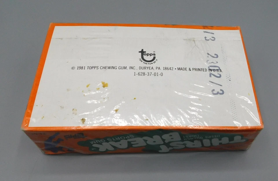 Media caja de goma deportiva Topps THIRST BREAK 1981, 24 paquetes sellados y cómics deportivos Foto 4 de 4