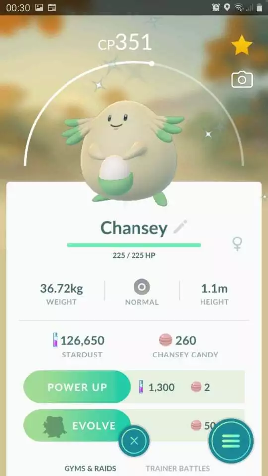 Dont feel bad if you let a Shiny Chansey go is always worth it