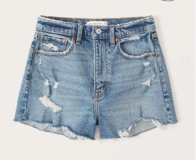 Abercrombie High Rise Mom Shorts Abercrombie Fitch Curve Love High
