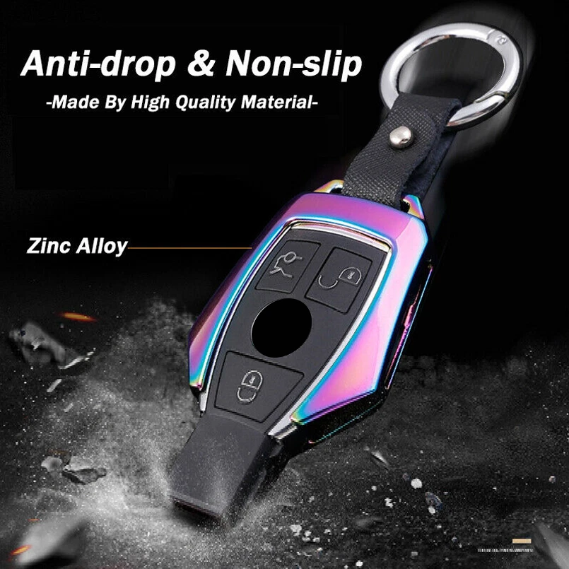 Funda cubierta llavero coche aleación zinc para Mercedes Benz C E S G CLA CLS CLK GLA Foto 4 de 4