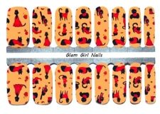 Kitties In Sweaters Fall Halloween Nail Polish Strips / Nail Wrap / Nail Sticker