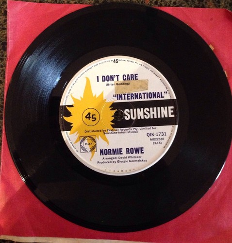 normie rowe / i dont care / going home 45rpm