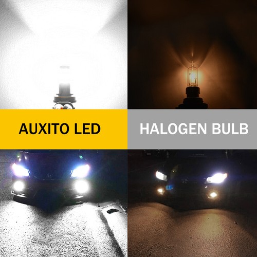 AUXITO H10 9145 9005 9045 LED Fog Light Daytime Running Light Replace Halogen X4 - Foto 4 di 11