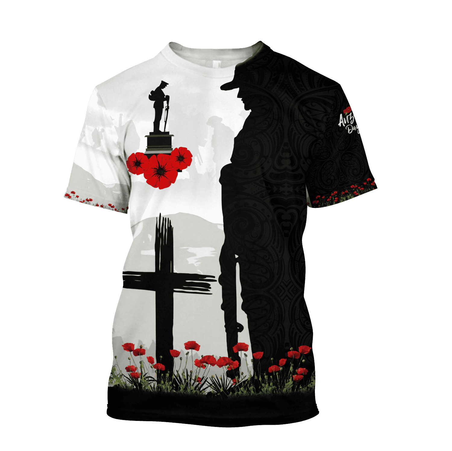 Unisex T-shirt Lest We Forget - Anzac Day , 3D Printed Shirts for Special Events
