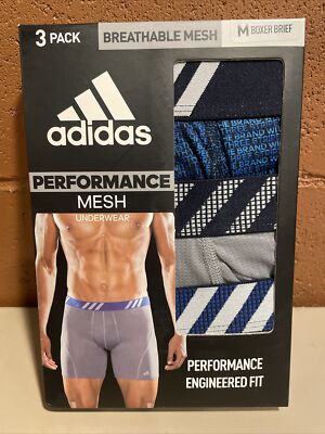 adidas Men's Sport Performance Mesh Boxer Brief Un