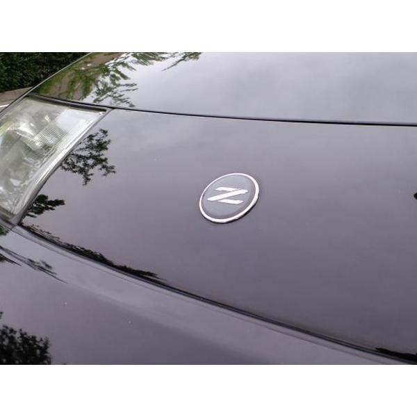 【k♡】 NISSAN Genuine 300ZX Z32 Black & Silver Z Front Emblem 62889