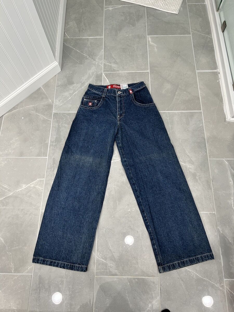y2k JNCO Tribals Tiger Stitch Baggy Skate Jeans Size 30×32 y2k JNCO Tribals Tiger Stitch Baggy Skate Jeans Size 30×32