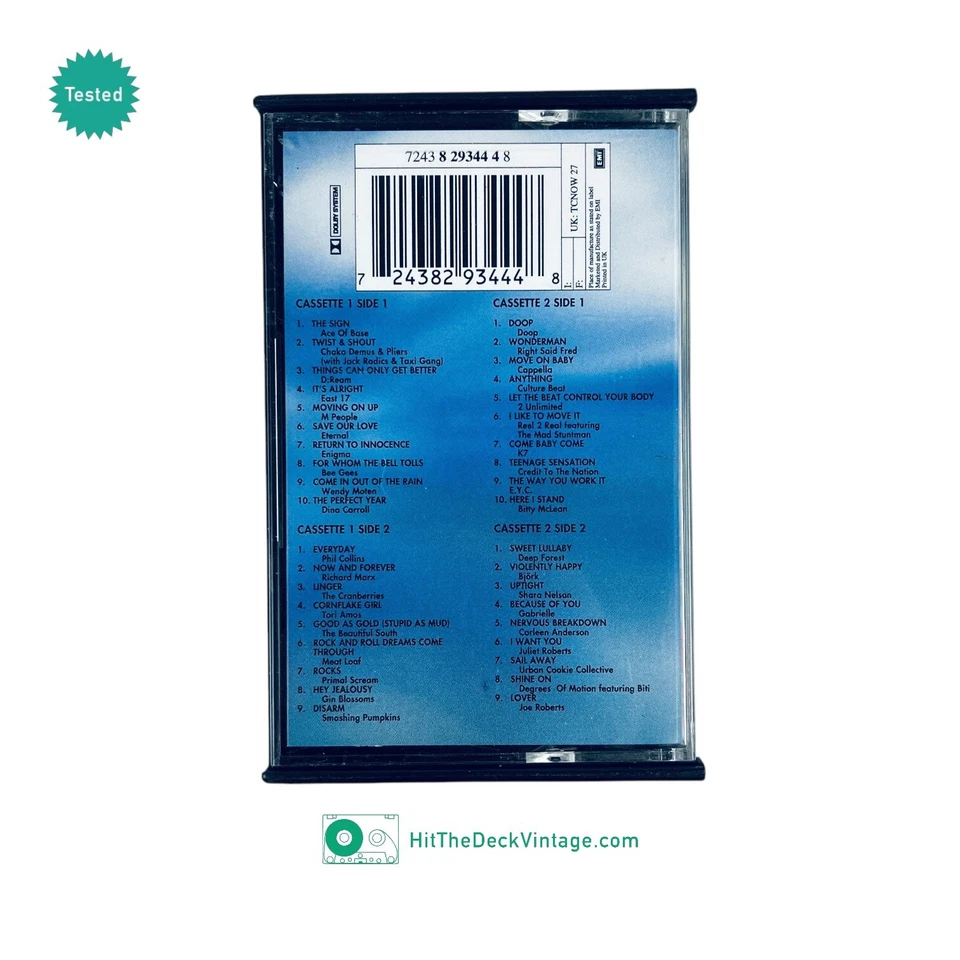 NOW 27 Now That's What I Call Music 27 Cassette Tapes (1994) UK Double TESTED - Image 2 of 4