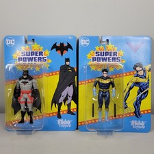 McFarlane DC Super Powers Batman Flashpoint & Nightwing Knightfall Figures NEW