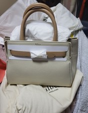 Mulberry Small Belted Bayswater Chalk & Light Salmon Small Classic Grain