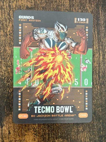 Saquon Barkley "Quads" 2026 Bo Jackson Battle Arena Tecmo Fire Battlefoil BF132