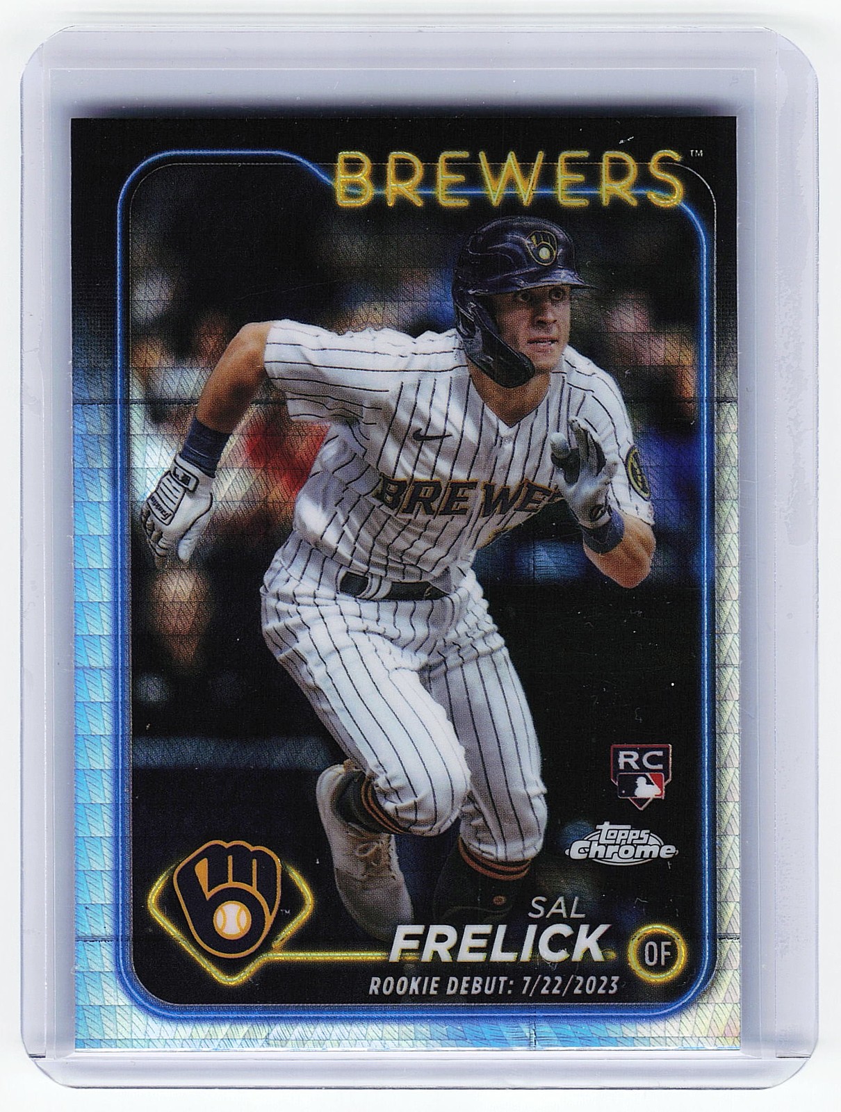 2024 Topps Chrome Update #USC61 Sal Frelick Prism Refractors Milwaukee Brewers