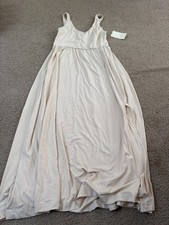 A New Day Sleeveless Midi A-Line U-neck Corset Dress size S - Cream - NEW