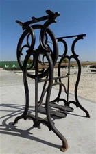 Treadle Sewing Machine, Cast Iron Base, Industrial Wheeler Wilson Steampunk QI,