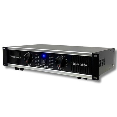 2 Channel Power Amplifier Distortion Free and Clear Sound - Professional 2U Chas