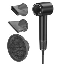 Laifen Swift Special High-Speed Hair Dryer-Black and 3 Nozzles Included