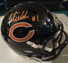 Justin Fields Chicago Bears Signed Mini Helmet Beckett Witnessed