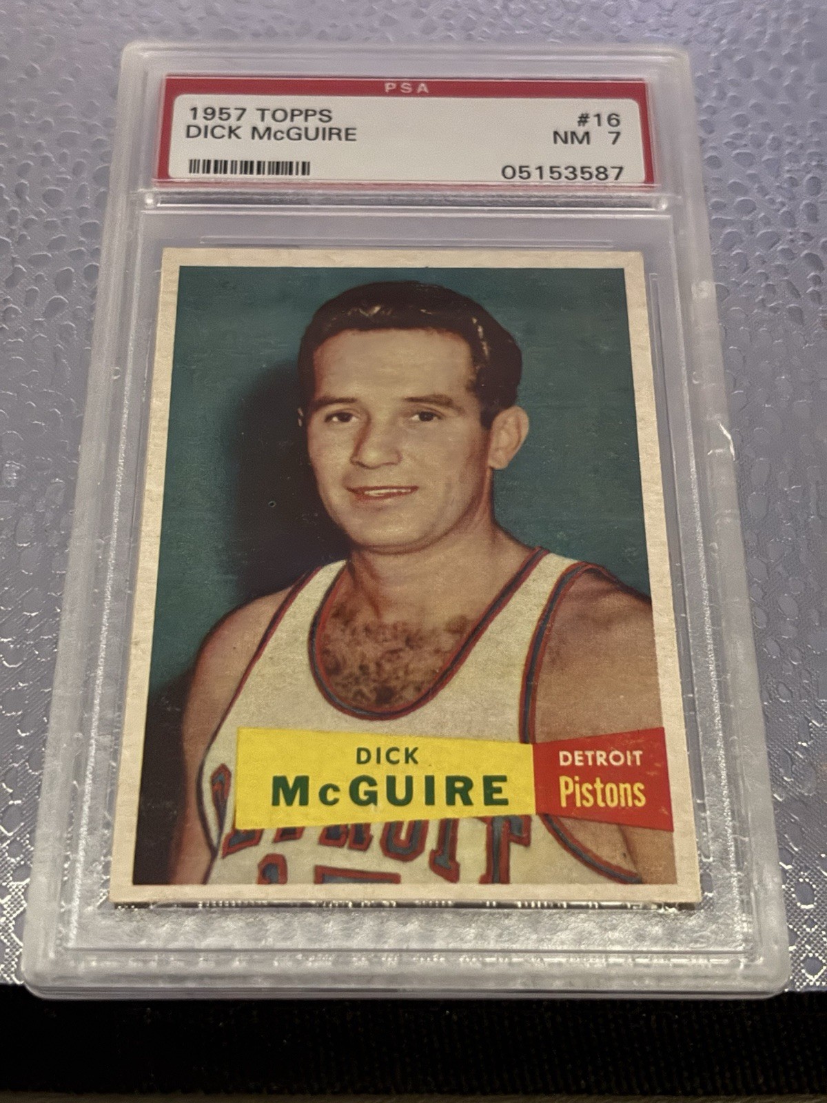 1957 Topps Dick McGuire #16 (RC) PSA 7