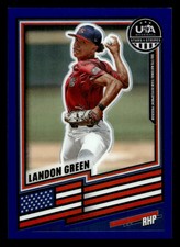 2026 Panini USA Baseball Stars & Stripes Prizm Landon Green #51 Blue Prizm /299