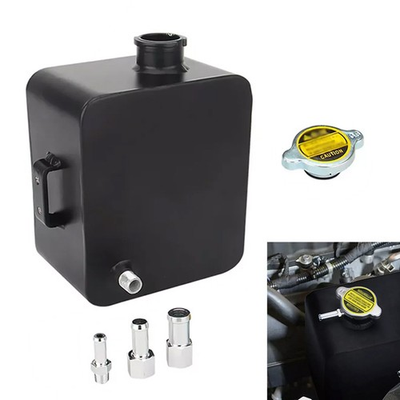#ad #ad 2.5L Aluminum Radiator Coolant Overflow Reservoir Recovery Water Tank Bottle $25.99