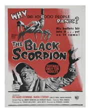 Vintage Sci-Fi Wall Art Poster - The Black Scorpion Premium Quality