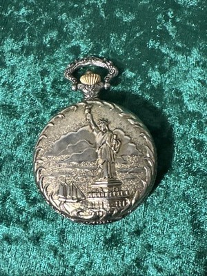 1886-1986 COMMEMORATIVE LIMITED EDITION STATUE OF LIBERTY POCKET WATCH (PW238)